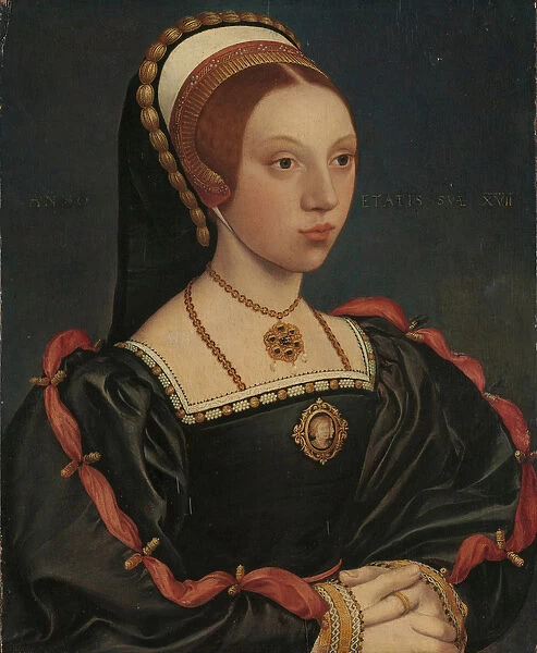 Portrait of a Young Woman, c. 1540-45 (oil and gold on oak)
