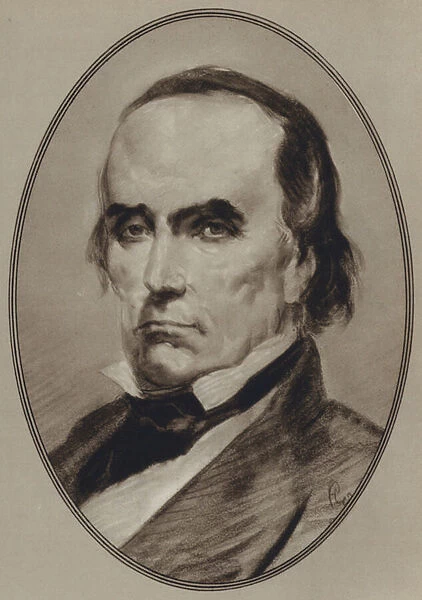 Portraits of American Statesmen: Daniel Webster (litho)