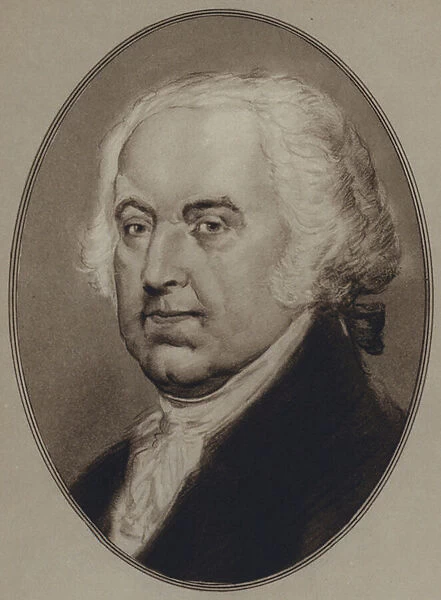 Portraits of American Statesmen: John Adams (litho)