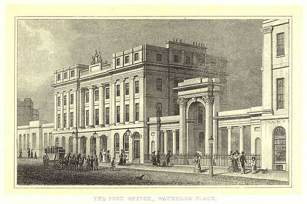 The Post Office, Waterloo Place (engraving)