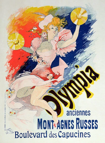 Poster advertising Olympia, Boulevard des Capucines, 1892 (colour litho)