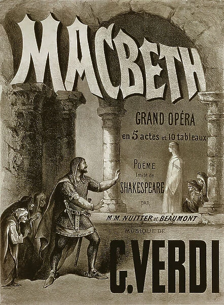 Poster for the opera Macbeth by Giuseppe Verdi (poster)