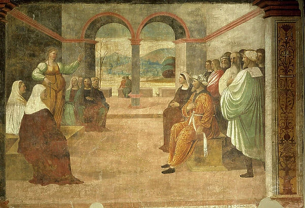 Prediction of Mary Magdalene. Fresco by Ercole Setti (1530-1617). Church of San Lazzaro, Modene