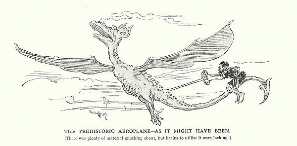 The prehistoric aeroplane - as it might have been (litho)