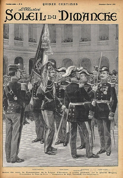 Presentation of the commanders crosses of the Legion of Honour to four generals