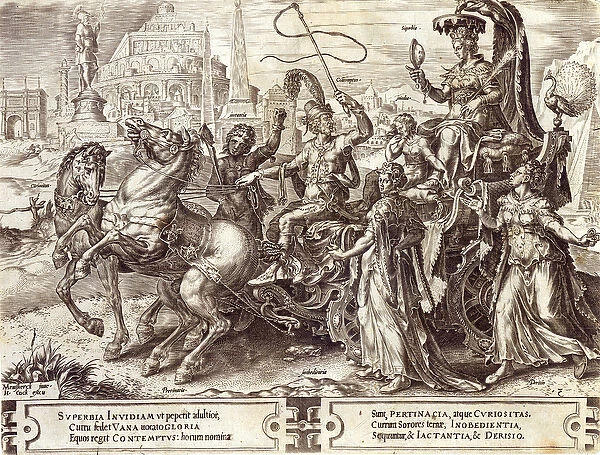 Pride, plate 3 from The Vicissitude of Human Things, 1564 (engraving)