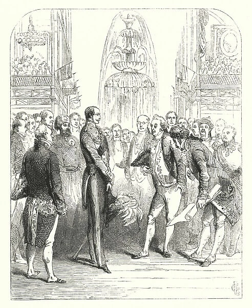 Prince Albert and the Royal Commissioners at the Great Exhibition of 1851, Crystal Palace, Hyde Park, London (engraving)
