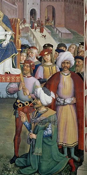The Prince Djem, known as The Little Turk, detail from Pope Pius II (1405-64), at Ancona, Blesses the Fleet about to Leave for the Holy Land, 15th August 1464, 1503-08 (fresco)