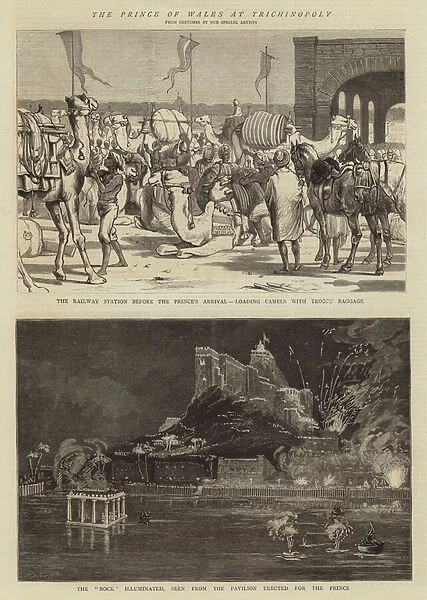The Prince of Wales in Trichinopoly (engraving)