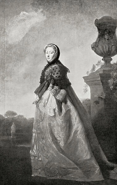 Princess Augusta of Saxe-Gotha-Altenburg (litho)