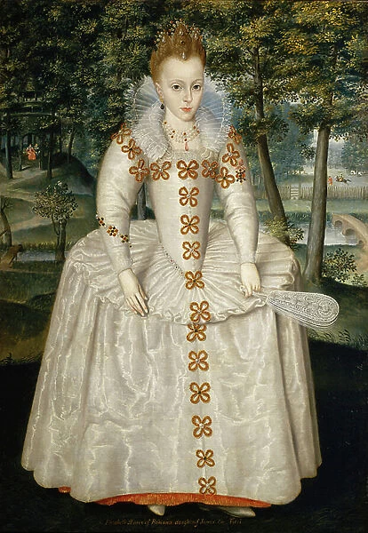 Princess Elizabeth (Elizabeth of Bohemia, The Winter Queen'), 1596-1662, aged seven, 1603 (oil on canvas)