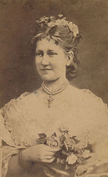 Princess Stephanie Clotilde Louise Herminie Marie Charlotte of Belgium (21 May 1864 - 23 August 1945), c.1880 (photo)