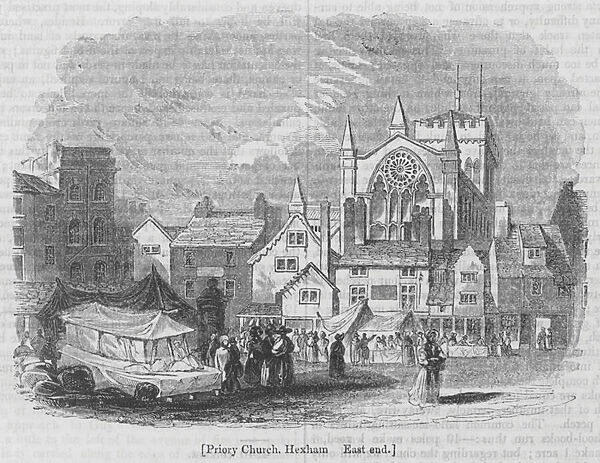 Priory Church, Hexham, East end (engraving)