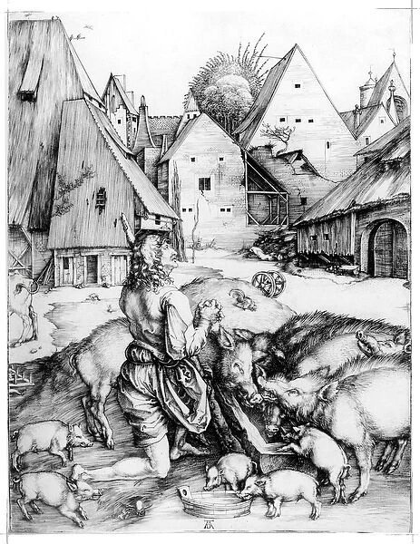The Prodigal Son, 1496 (engraving)