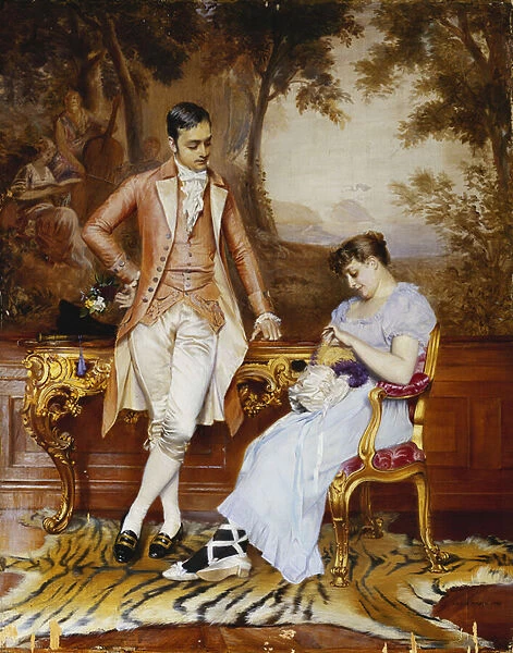 The Proposal, 1894 (oil on panel)