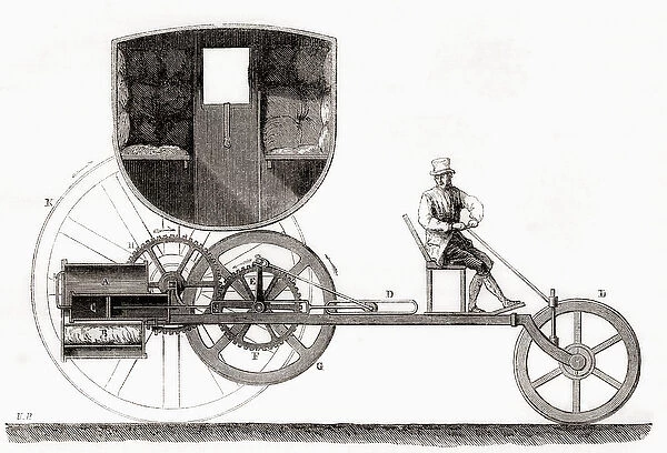 The Puffing Devil, a full-size steam powered road locomotive, from Les Merveilles de la Science