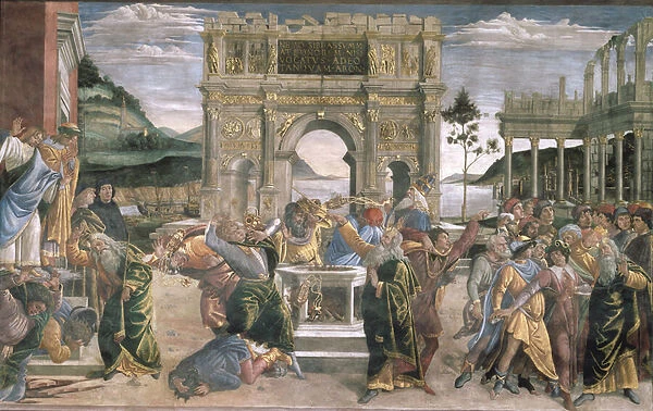 The Punishment of Korah, Dathan and Abiram, 1481 (fresco)