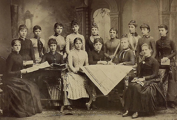 Pupils from a school in the German fashion