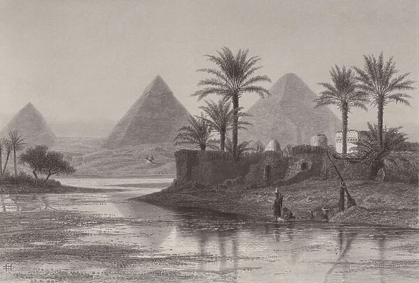 Pyramids of Gizeh (engraving)