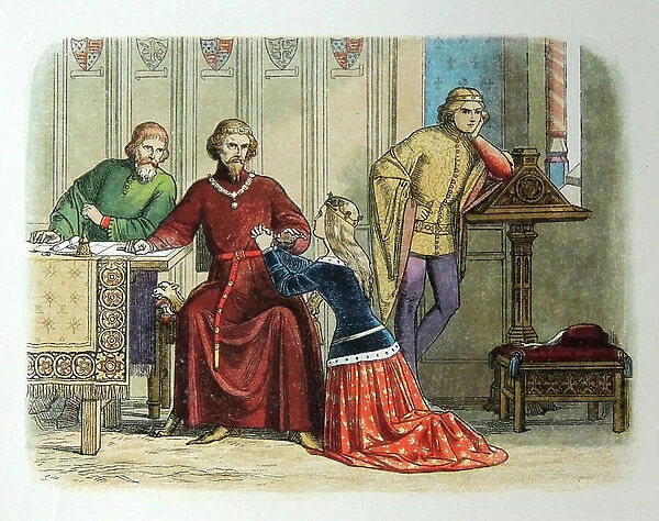 Queen Anne pleads with the Earl of Arundel