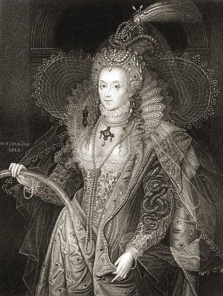 Queen Elizabeth I (1533-1603), from Lodges British Portraits, 1823