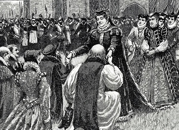 Queen Mary I on her arrival in London