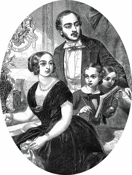 Queen Victoria and Prince Albert with their two eldest children