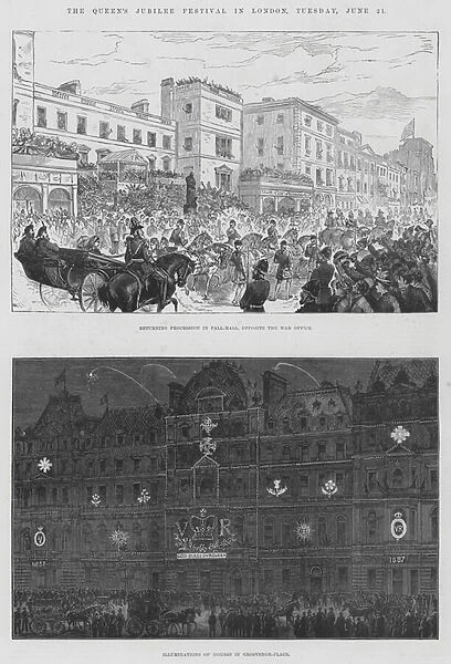 The Queens Jubilee Festival in London, Tuesday, 21 June (engraving)
