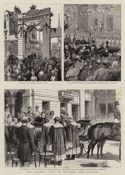 The Queens Visit to Glasgow and Paisley (engraving)