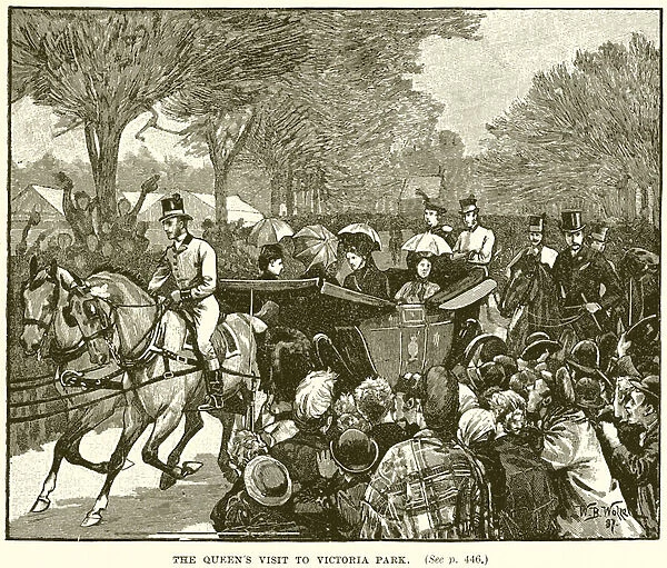 The Queens Visit to Victoria Park (engraving)