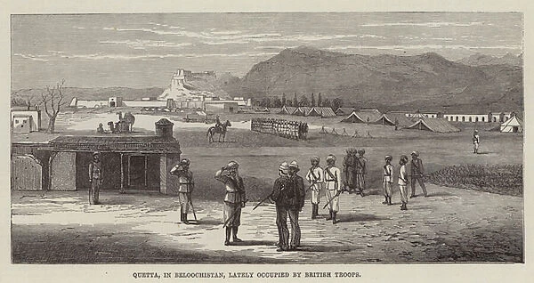 Quetta, in Beloochistan, lately occupied by British Troops (engraving)