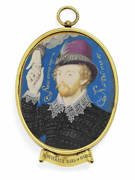 R. Devereux Earl of Essex, 1588 (vellum)