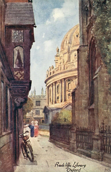 Radcliffe Library, Oxford (colour litho)