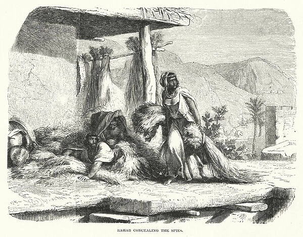Rahab concealing the Spies (engraving)