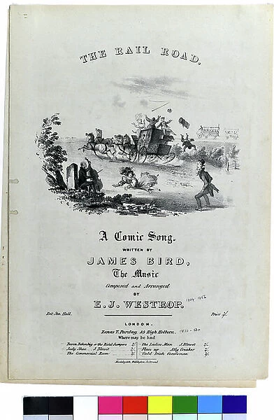 Rail Road. A Comic Song, 1851 (lithograph on paper)