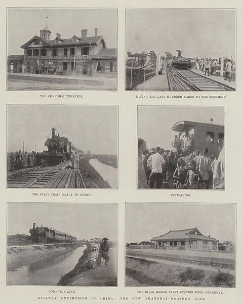 Railway Enterprise in China, the New Shanghai-Woosung Line (engraving)