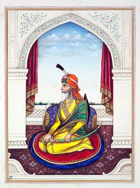 Rajah Chattar Singh, from The Kingdom of the Punjab, its Rulers and Chiefs