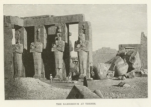 The Ramesseum at Thebes (engraving)