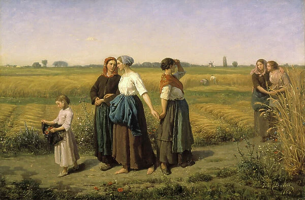 The Reapers, 1860 (oil on canvas)