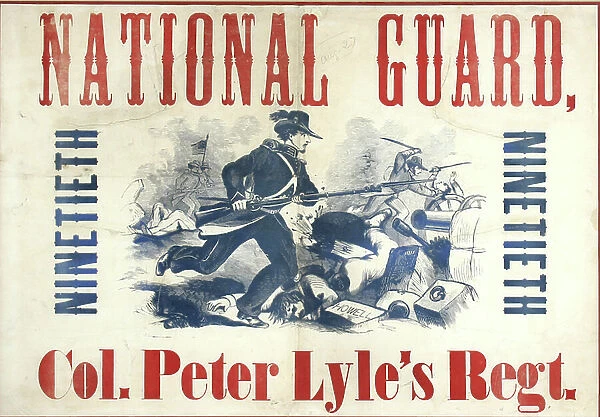 Recruiting poster of the 19th Pennsylvania Volunteers