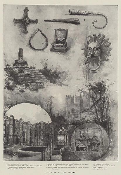 Relics of Ancient Durham (litho)