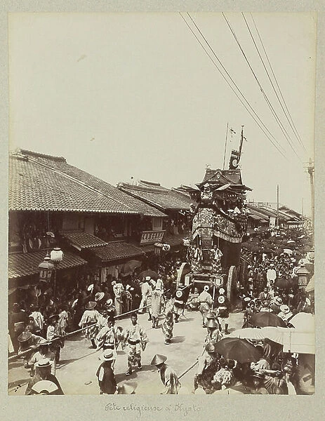 Religious feast in Kyoto - Japan 1880-1910