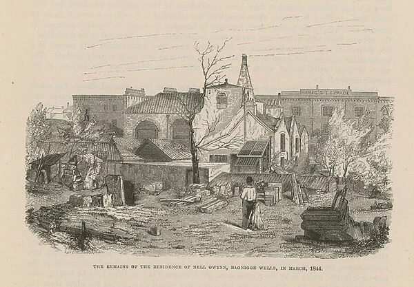 The remains of the residence of Nell Gwynn (engraving)