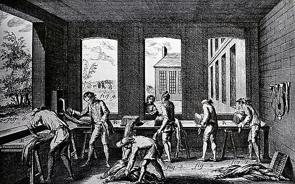 Removing unwanted tissue from hemp, 1760
