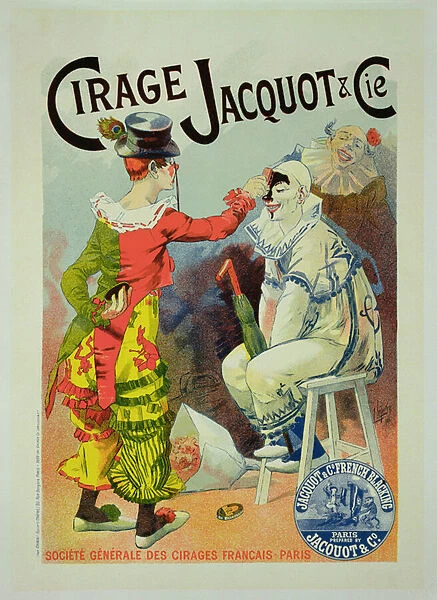 Reproduction of a poster advertising Jacquot and Cie shoe polish, 1894 (colour litho)