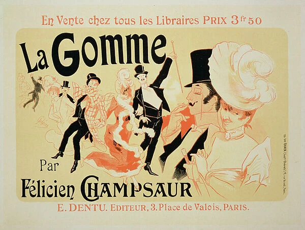 Reproduction of a poster advertising La Gomme