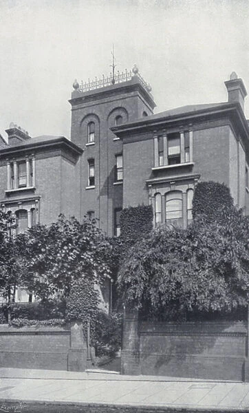 The Residence of Theodore Watts-Dunton and Algernon C Swinburne, The Pines, Putney (b  /  w photo)