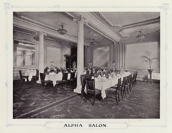 Restaurant Frascati, London: Alpha Salon (b / w photo)