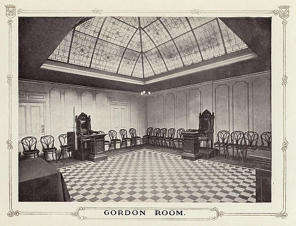 Restaurant Frascati, London: Gordon Room (b / w photo)