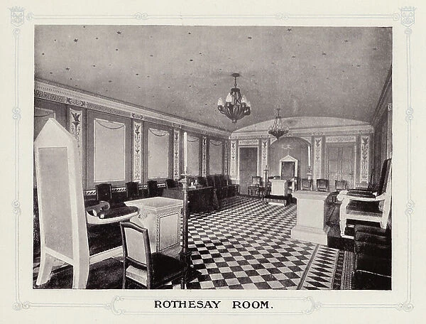 Restaurant Frascati, London: Rothesay Room (b / w photo)